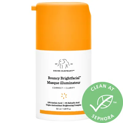 DRUNK ELEPHANT BOUNCY BRIGHTFACIAL BRIGHTENING MASK WITH 10% AZELAIC ACID + 1% SALICYLIC ACID 1.69 OZ / 50 ML