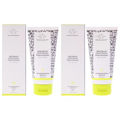 Drunk Elephant Mello Marula Cream Cleanser By  For Unisex - 5 oz Cleanser - Pack Of 2 In White