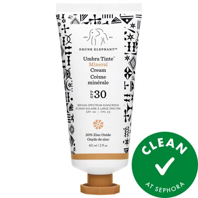 Drunk Elephant Umbra 100% Mineral Cream Spf 30/pa+++ Tinted Face Sunscreen Tinte 2 oz