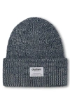 Druthers Nyc Merino Wool Big Knit Beanie In Navy Melange