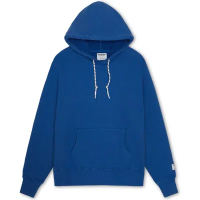 Druthers Nyc Organic Cotton 685 Gsm French Terry Hooded Sweatshirt In Beaucoup Blue