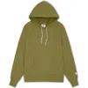 Druthers Nyc Organic Cotton 685 Gsm French Terry Hooded Sweatshirt In Calliste Green