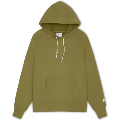 Druthers Nyc Organic Cotton 685 Gsm French Terry Hooded Sweatshirt In Calliste Green