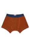 Druthers Nyc Organic Cotton Boxer Briefs In Terra Cotta