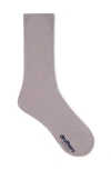 Druthers Nyc Organic Cotton Everyday Crew Sock In Blueberry Ft