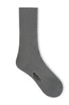 Druthers Nyc Organic Cotton Everyday Crew Sock In Charcoal