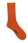 Druthers Nyc Organic Cotton Everyday Crew Sock In Dark Orange