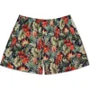 Druthers Nyc Organic Cotton Oahu Hawaiian Print Boxer Short In Oahunavy