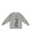 Drx Farmaxy For Ln-cc Graphic-print Crew-neck Sweatshirt In Gray