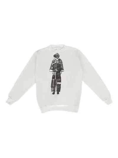 Drx Farmaxy For Ln-cc Kids' Graphic-print Crew-neck Sweatshirt In Neutral