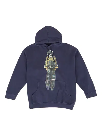Drx Farmaxy For Ln-cc Kids' Graphic-print Hoodie In Blue