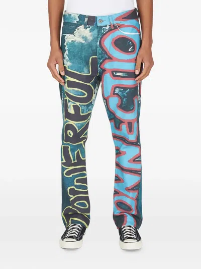 Drx X Stefan Meier X Ln-cc Powerful Connection Cloud Jeans In Blue