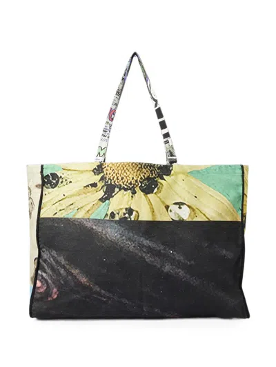 Drx X Stefan Meier X Ln-cc Powerful Connection Graphic-print Canvas Tote Bag In Multi