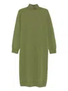 Drykorn Alinoy Knitted Midi Dress In Green