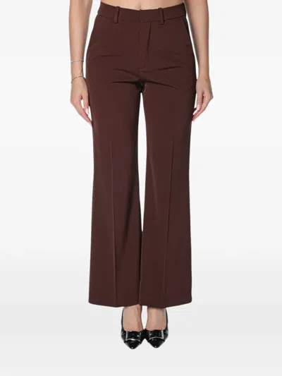 Drykorn Argue Flared Trousers In Brown
