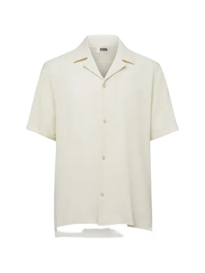 Drykorn Bijan_2 Jacquard Short-sleeve Shirt In Animal Print
