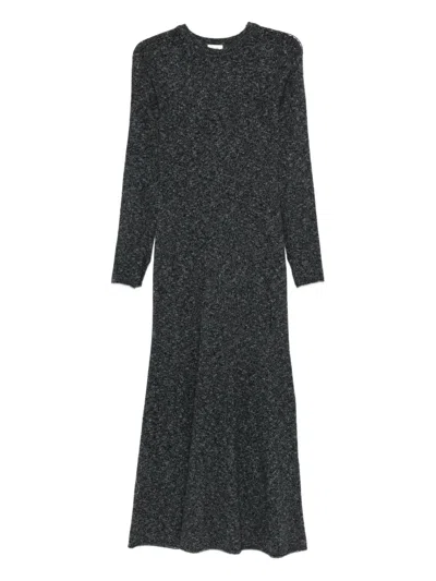 Drykorn Brianna Long-sleeve Flared Dress In Gray