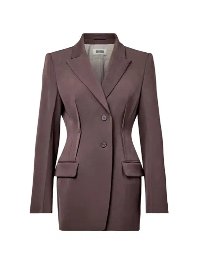 Drykorn Brockley Single-breasted Blazer In Purple