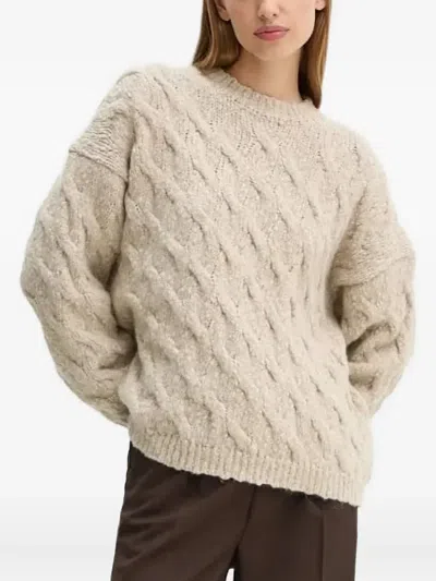 Drykorn Cable-knit Sweater In Neutral