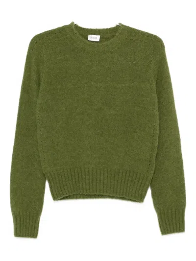 Drykorn Crew-neck Ribbed Sweater In Green
