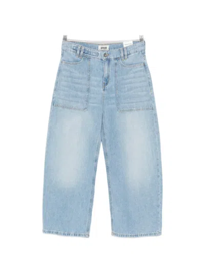 Drykorn Derive Patch-pocket Jeans In Blue