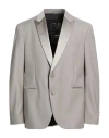 Drykorn Drynamic Man Blazer Grey Size 46 Polyester, Wool, Elastane In Gray