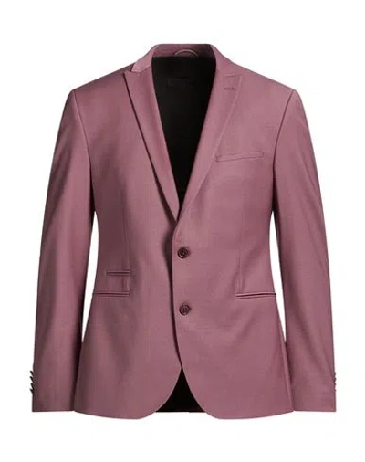 Drykorn Drynamic Man Blazer Mauve Size 40 Polyester, Wool, Elastane In Pink