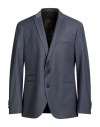 Drykorn Drynamic Man Blazer Slate Blue Size 44 Polyester, Wool, Elastane