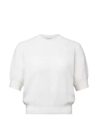 Drykorn Fine-knit Short-sleeve T-shirt In White