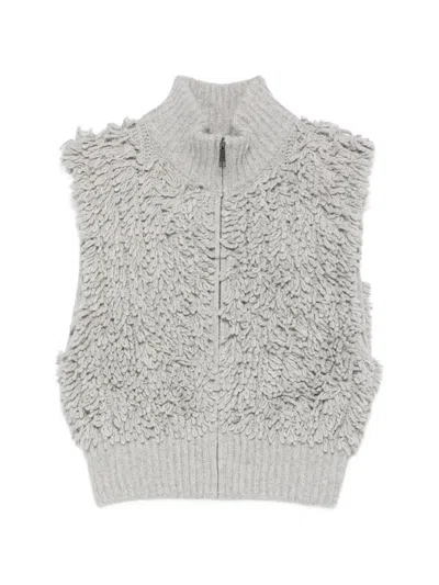 Drykorn Fukuo Zip-up Gilet In Gray