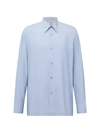 Drykorn Gaunt Vertical-stripe Shirt In Blue