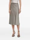 Drykorn High-waist Midi Skirt In Gray