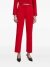 Drykorn High-waisted Trousers In Red