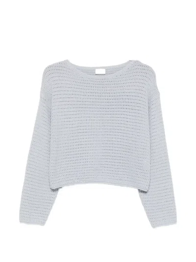 Drykorn Imenia Open-knit Sweater In Blue