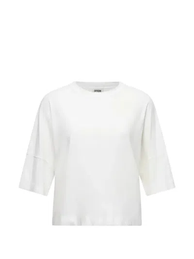 Drykorn Kusia Drop-shoulder T-shirt In White