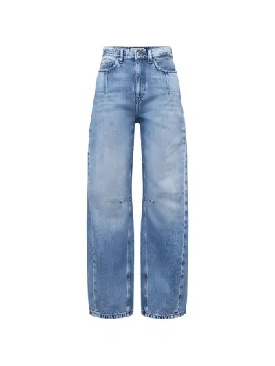Drykorn Liable Relaxed-fit Wide-leg Jeans In Blue