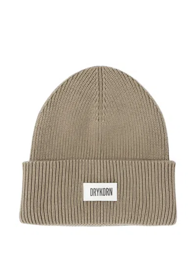 Drykorn Loah_3 Ribbed-knit Beanie Hat In Neutral