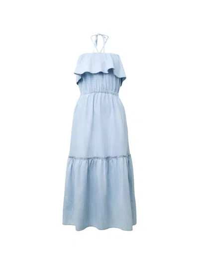 Drykorn Lumira Maxi Dress In Blue