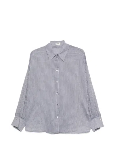 Drykorn Lyndara Striped Shirt In Blue