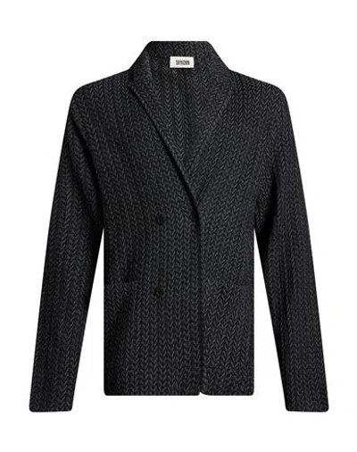 Drykorn Man Blazer Charcoal Size Xxl Wool, Polyacrylic In Gray