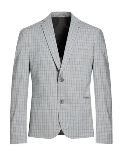 Drykorn Man Blazer Grey Size 42 Polyester, Viscose, Elastane In Gray
