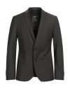 Drykorn Man Blazer Military Green Size 44 Polyester, Wool, Elastane In Green
