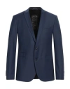 Drykorn Man Blazer Slate Blue Size 46 Polyester, Wool, Elastane