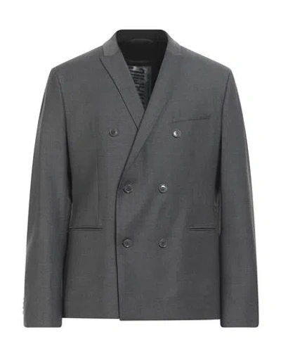 Drykorn Man Blazer Steel Grey Size 42 Polyester, Wool, Elastane In Gray