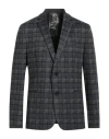 Drykorn Man Blazer Charcoal Size 42 Recycled Polyester, Viscose, Elastane In Grey
