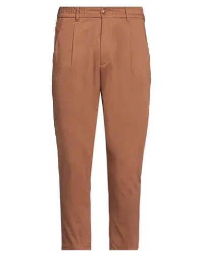 Drykorn Man Pants Brown Size 33w-32l Cotton, Polyamide, Elastane