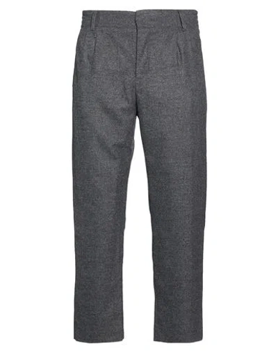 Drykorn Man Pants Charcoal Size 30w-32l Wool, Polyester, Viscose, Polyamide, Elastane In Gray