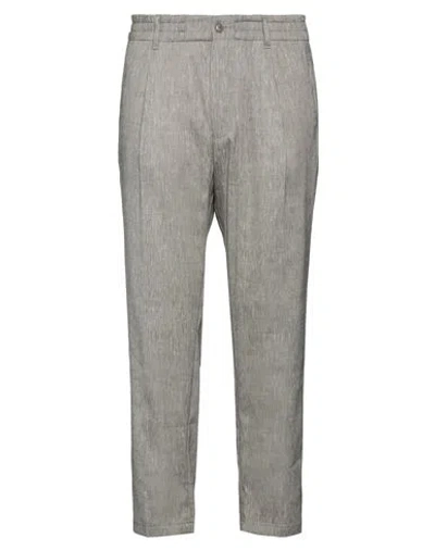Drykorn Man Pants Grey Size 36 Linen, Polyester, Viscose, Elastane