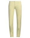 Drykorn Man Pants Lime Green Size 33w-34l Cotton, Elastane In Green