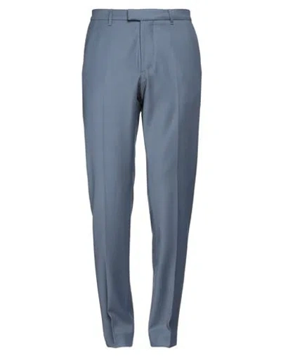 Drykorn Man Pants Pastel Blue Size 40 Recycled Polyester, Wool, Elastane